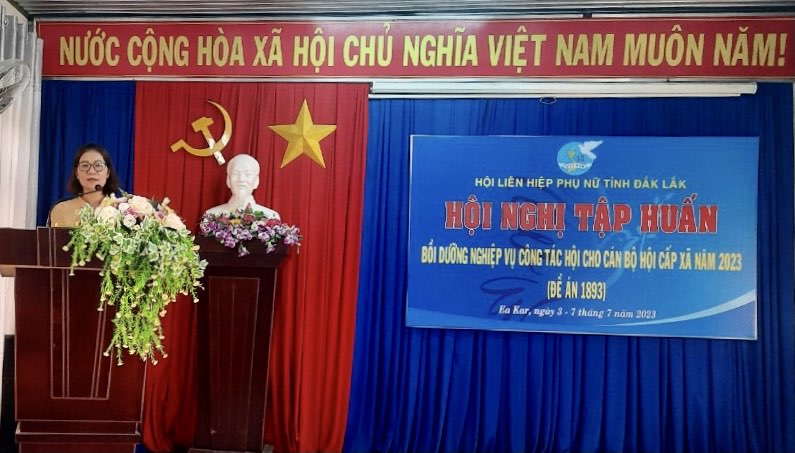 Tập huấn bồi dưỡng nghiệp vụ công tác hội cho cán bộ hội cấp xã năm 2023